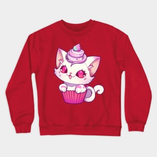 Cupcake Kitty Crewneck Sweatshirt